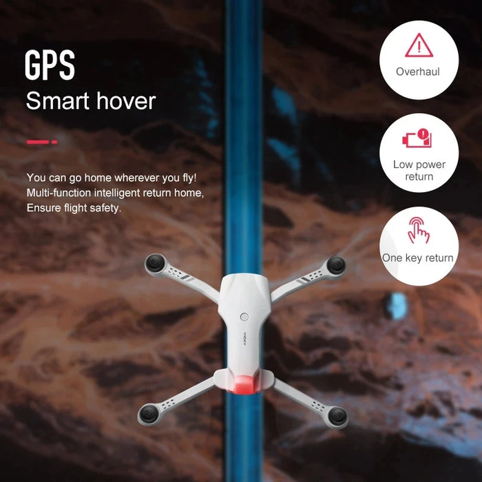 4K HD Dual Camera Drone with GPS 5G WIFI Wide Angle FPV & Real-Time Transmission