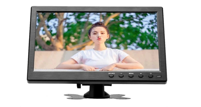 Podofo 10.1"  LCD HD Monitor & Computer Display Color Screen 2Channel Video Input Security Monitor With BNC / AVI / VGA / HDMI