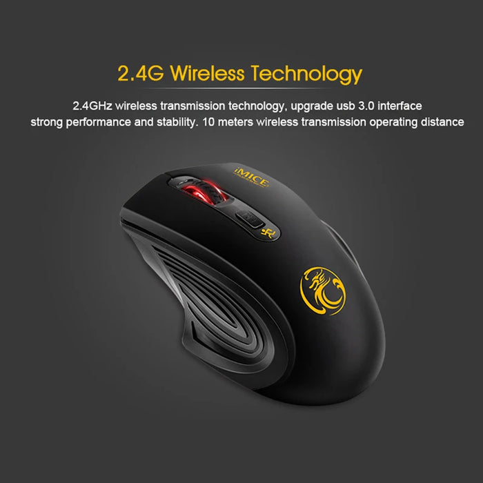 Wireless Optical Mouse 4 Buttons