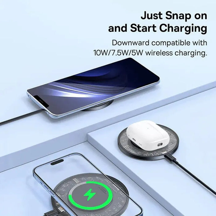 Baseus 15W Fast Wireless Charger for iPhone 15 14 for Airpods Visible