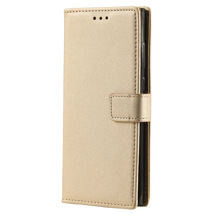 Solid Color PU Leather Phone Case For iPhone (Multi Options Available)