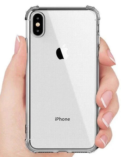 Shockproof Bumper Transparent Silicone Phone Case For iPhone (Multi Options Available)